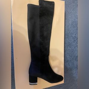 Michael Kors - Sabrina OTK Boots Suede - Black - NEW WITH TAGS